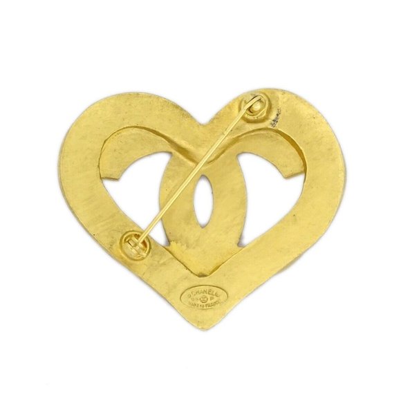 Chanel Heart Brooch Gold - Picture 4 of 8